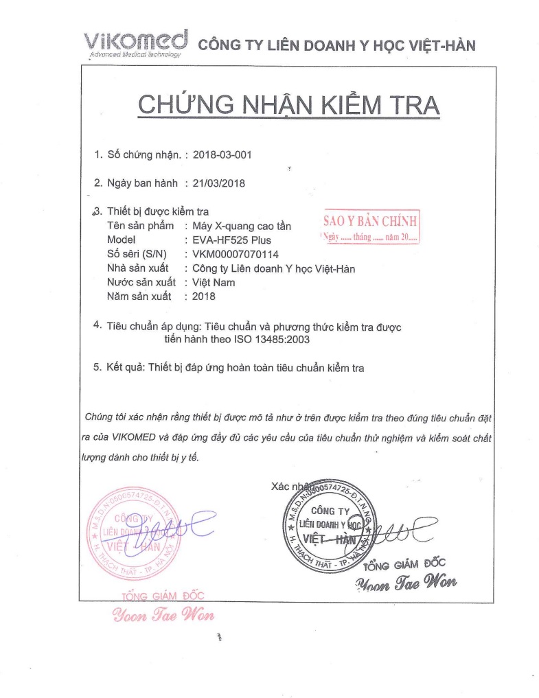giay chung nhan kiem tra may x quang